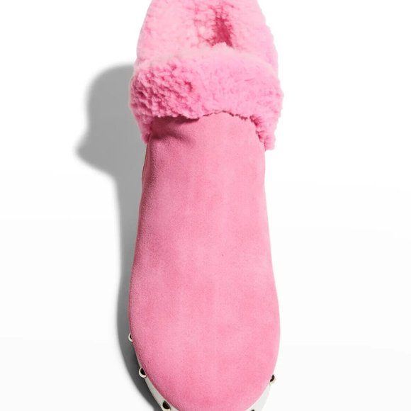 BALMAIN x Barbie Studded Shearling Suede Winter Boots - Picture 5 of 5